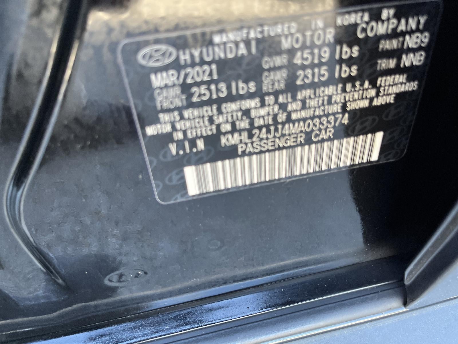 2021 Hyundai Sonata Blue