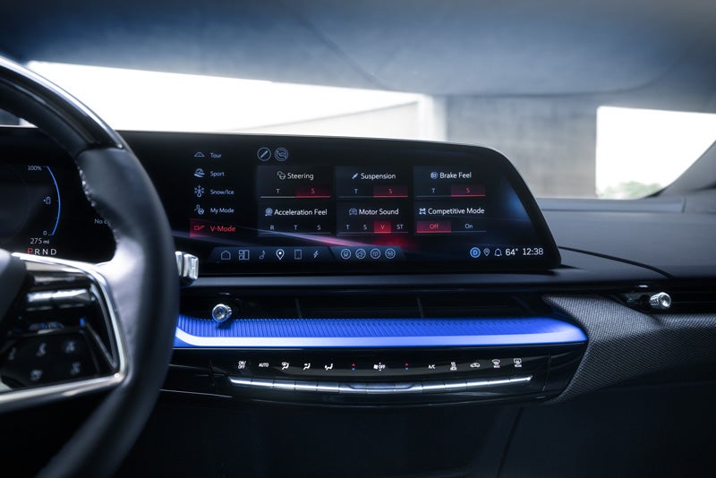 The 2026 OPTIQ-V Display Screen Displaying the V-Mode Settings | Devan Lowe Buick Cadillac GMC in RAINBOW CITY AL